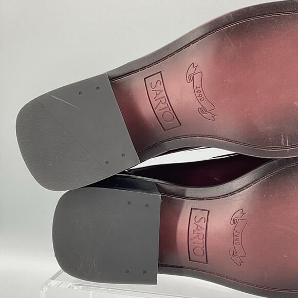 SARTO By Franco Sarto Burgundy and Cream Loafers - Picture 10 of 14